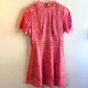 BB Dakota pink lace dress size 6